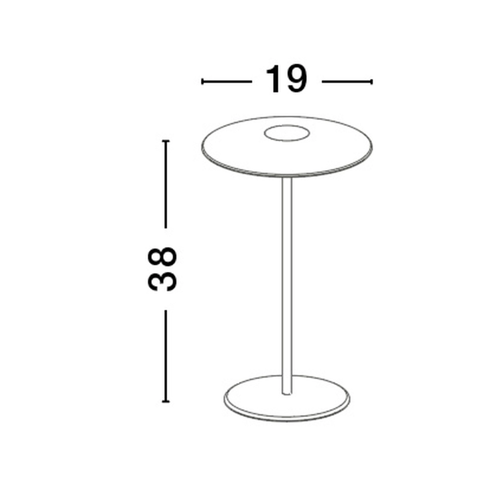 Tafellamp Fumo oplaadbaar zwart Lyora 5212017432636