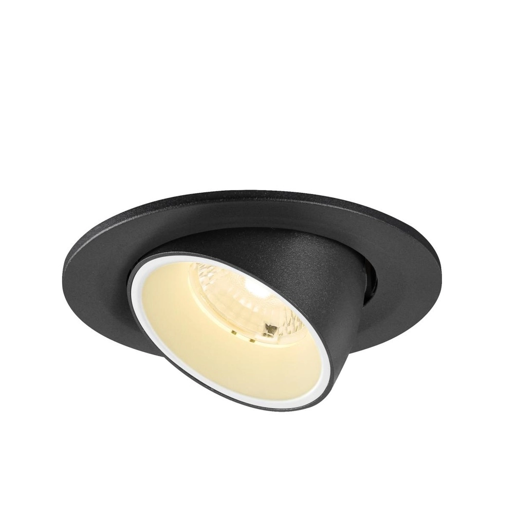 Inbouwspot Numinos Gimble S zwart/wit 3000K - 40gr SLV 4024163313537