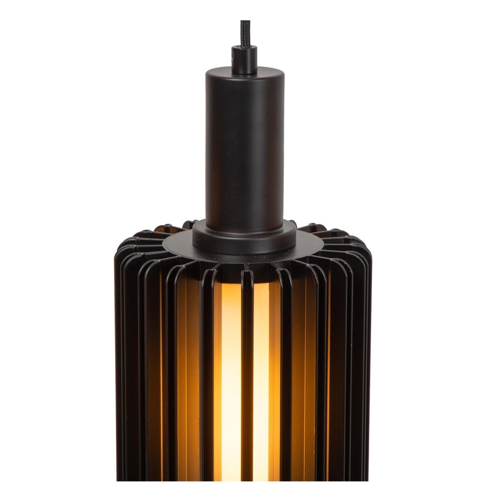 5-lichts hanglamp Lambres recht zwart Lucide 5411212452962