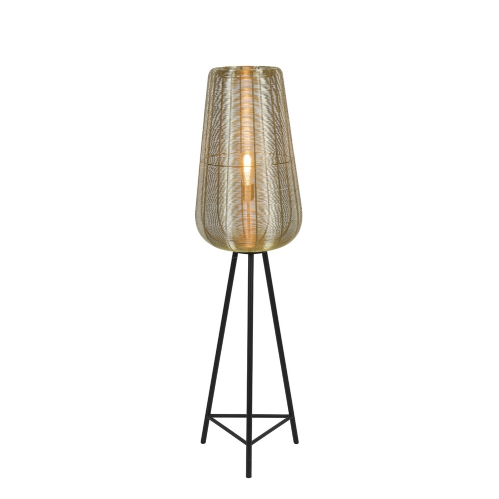 Tripod vloerlamp Adeta goud 135cm Light & Living 8717807601294
