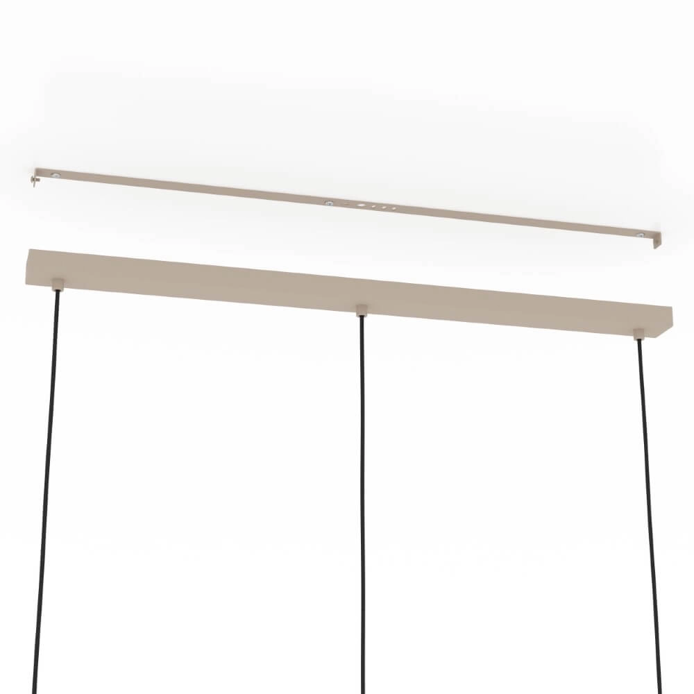 Zand bruine hanglamp Romazzina 3-lichts Eglo 9008606244317