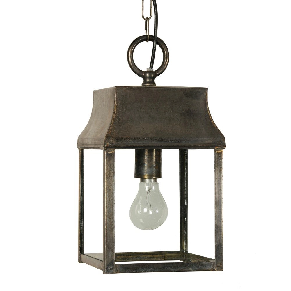 Landelijke hanglamp Strathmore S antiek koper (ANT) Limehouse