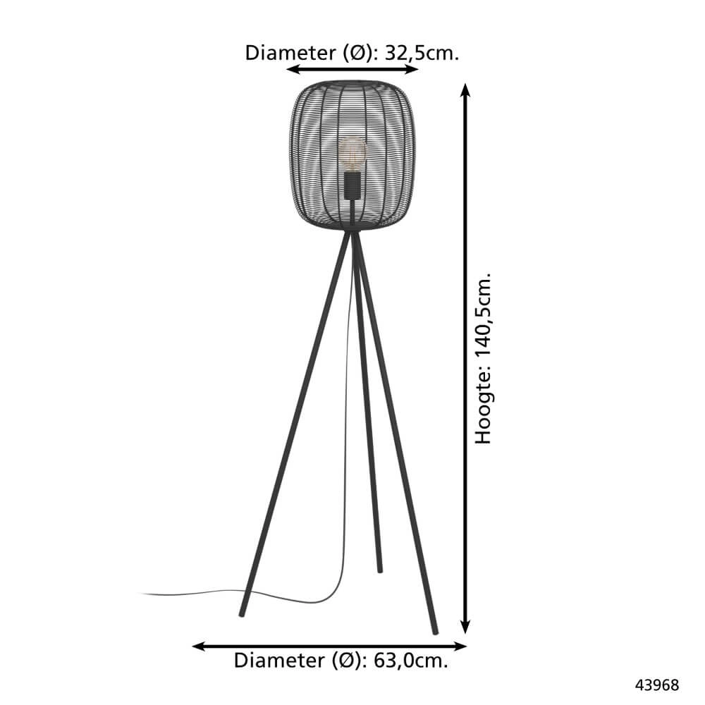 Design vloerlamp Rinroe Ø 32,5cm Eglo 9002759439682
