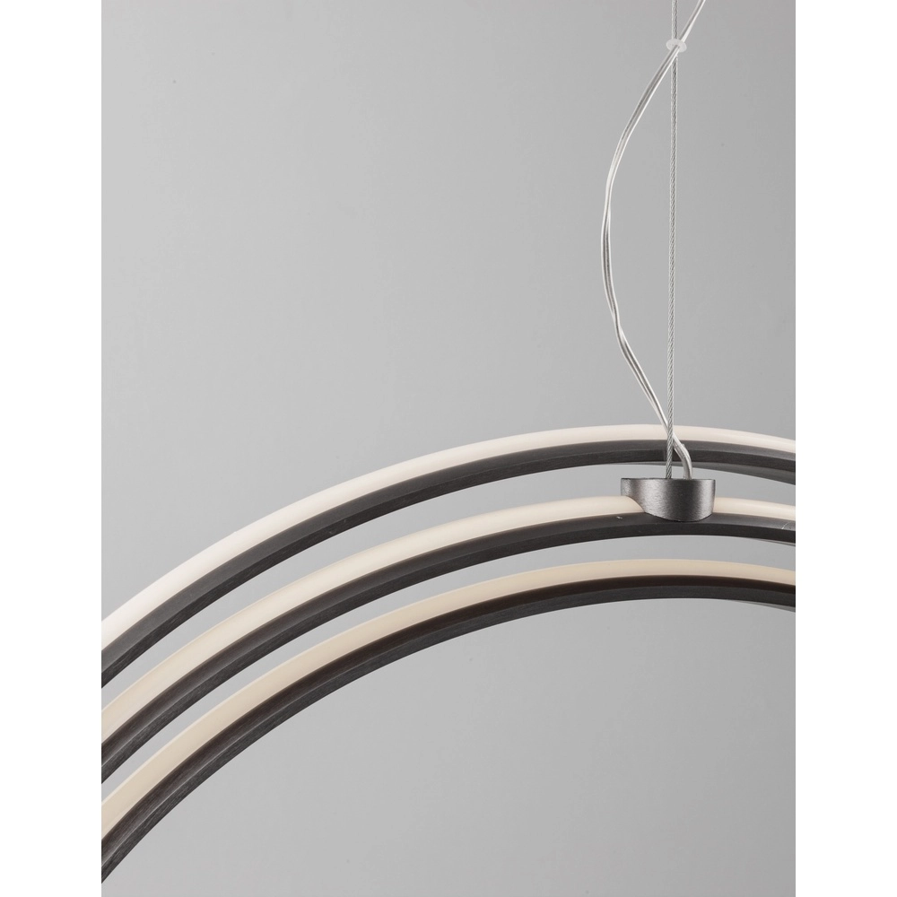 Hanglamp Pertone S Ø 70cm zwart met paarse gloed Lyora 5212017419705