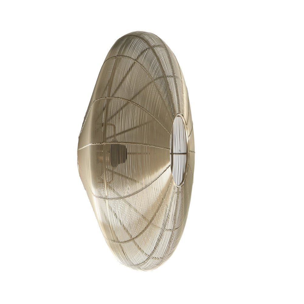 Metalen plafondlamp Bahoto Ø 51cm - licht goud Light & Living 8717807706074