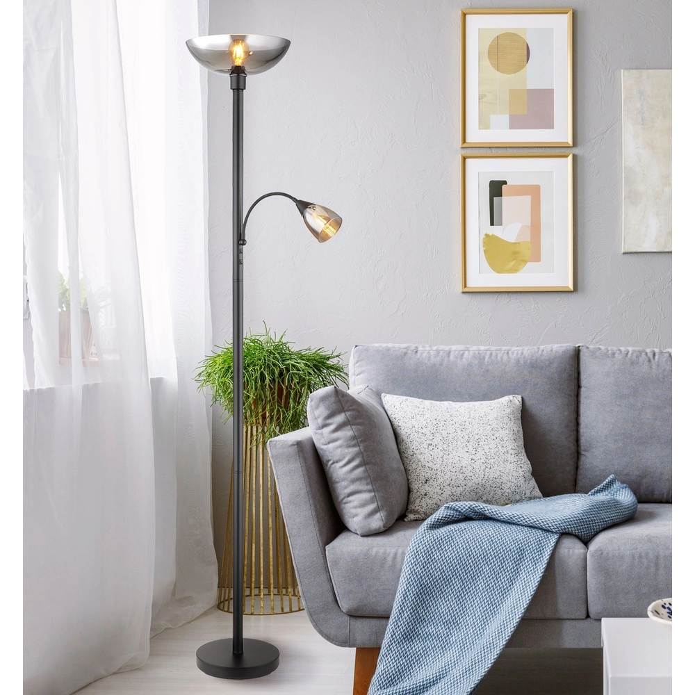 Vloerlamp Blade zwart Globo 9007371451951