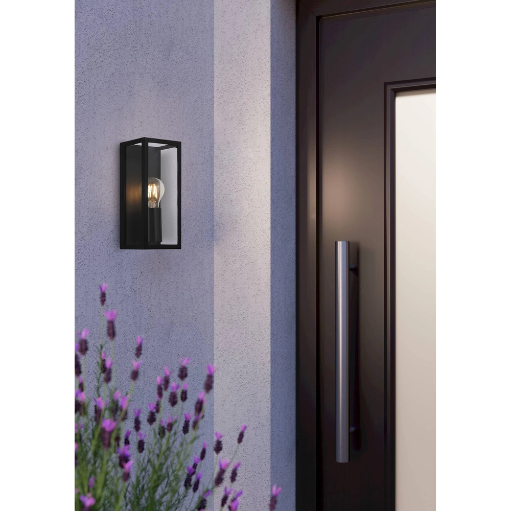 Strakke buitenlamp Alamonte 2 E27 - zwart Eglo 9002759338558