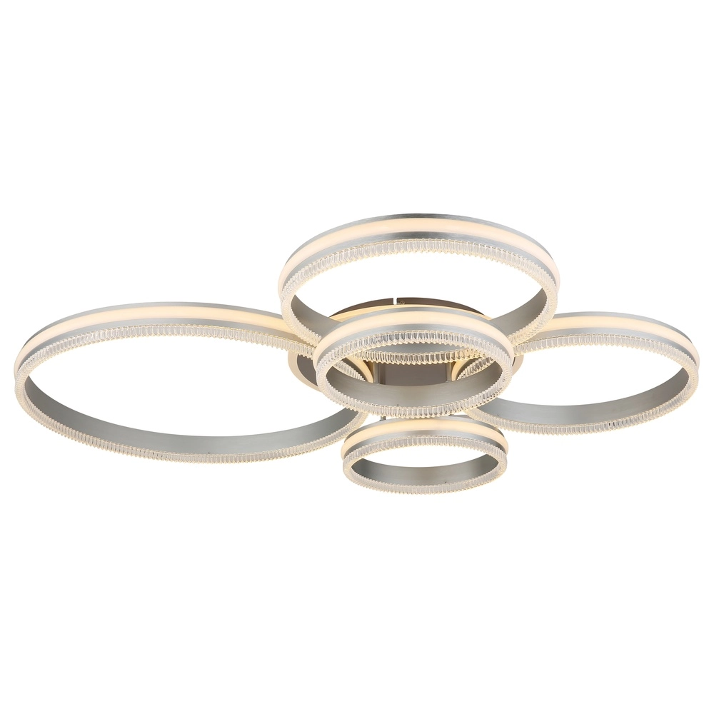 Plafondlamp Francine gunmetal 5 ringen Globo 9007371580644
