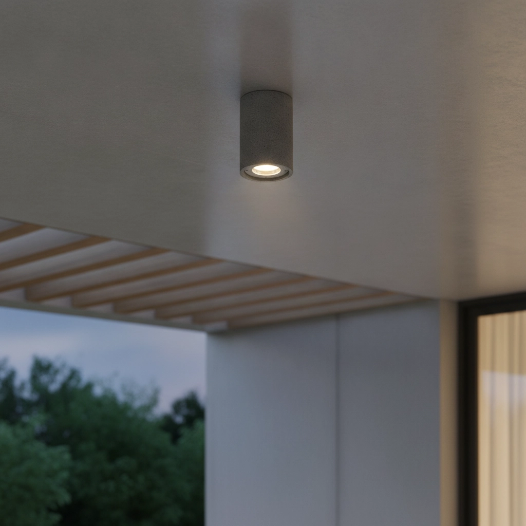 Plafondspot Par zwart beton