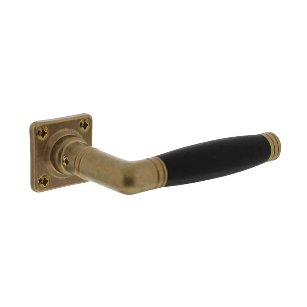 Deurklink Ton 222 messing getrommeld