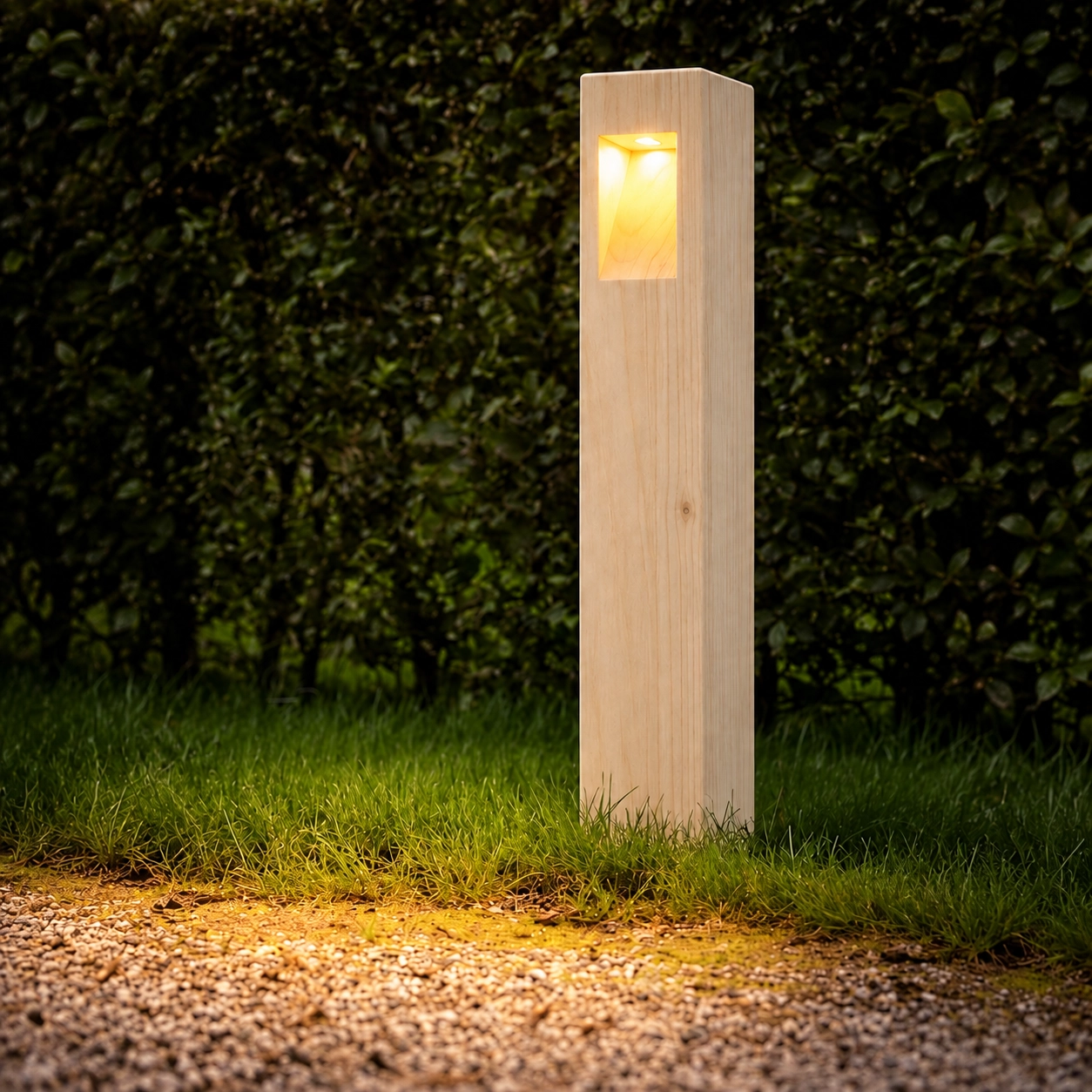 Houten padverlichting Guarda Accoya - 110cm 2700K