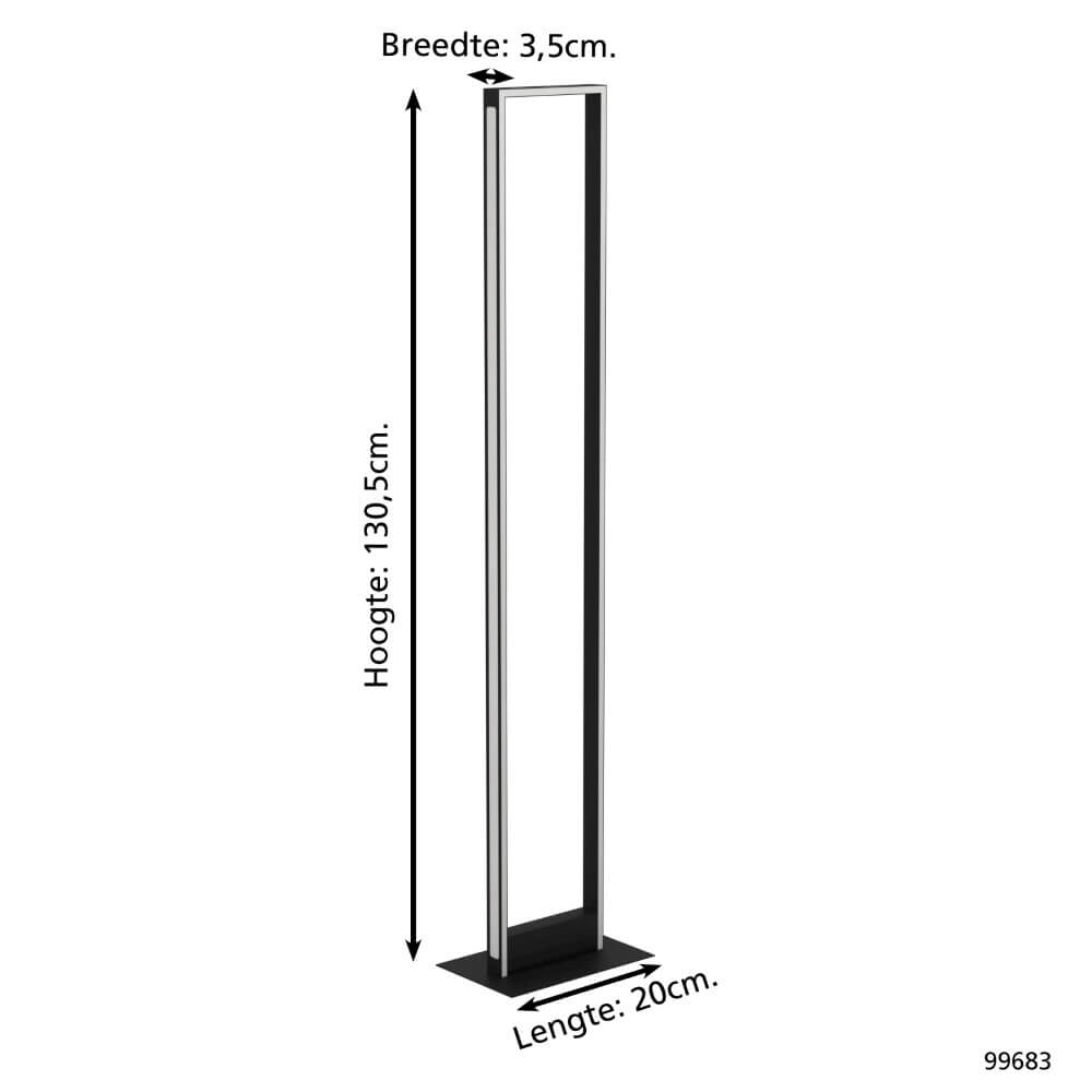 Design vloerlamp Salvilanas-Z zwart Eglo 9002759996833