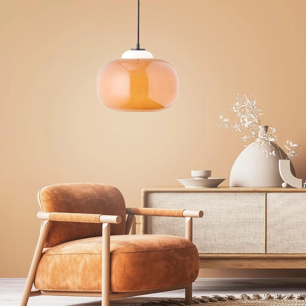 Hanglamp Blop oranje Brilliant 4004353413346