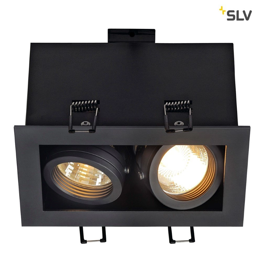 Inbouwspot Kadux 2 GU10 9cm zwart SLV 4024163151481