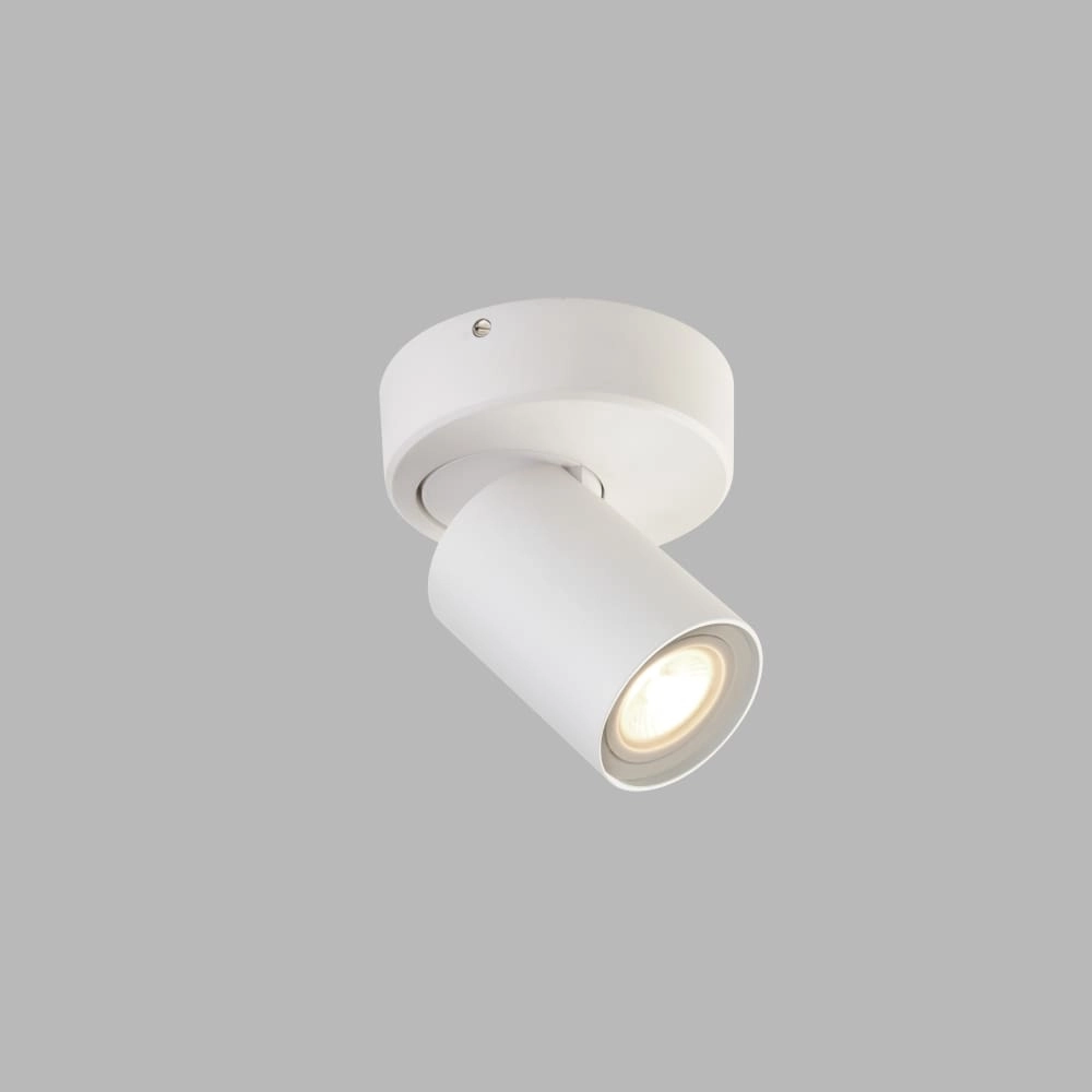 Plafondlamp Moon 1 rond wit Lyora