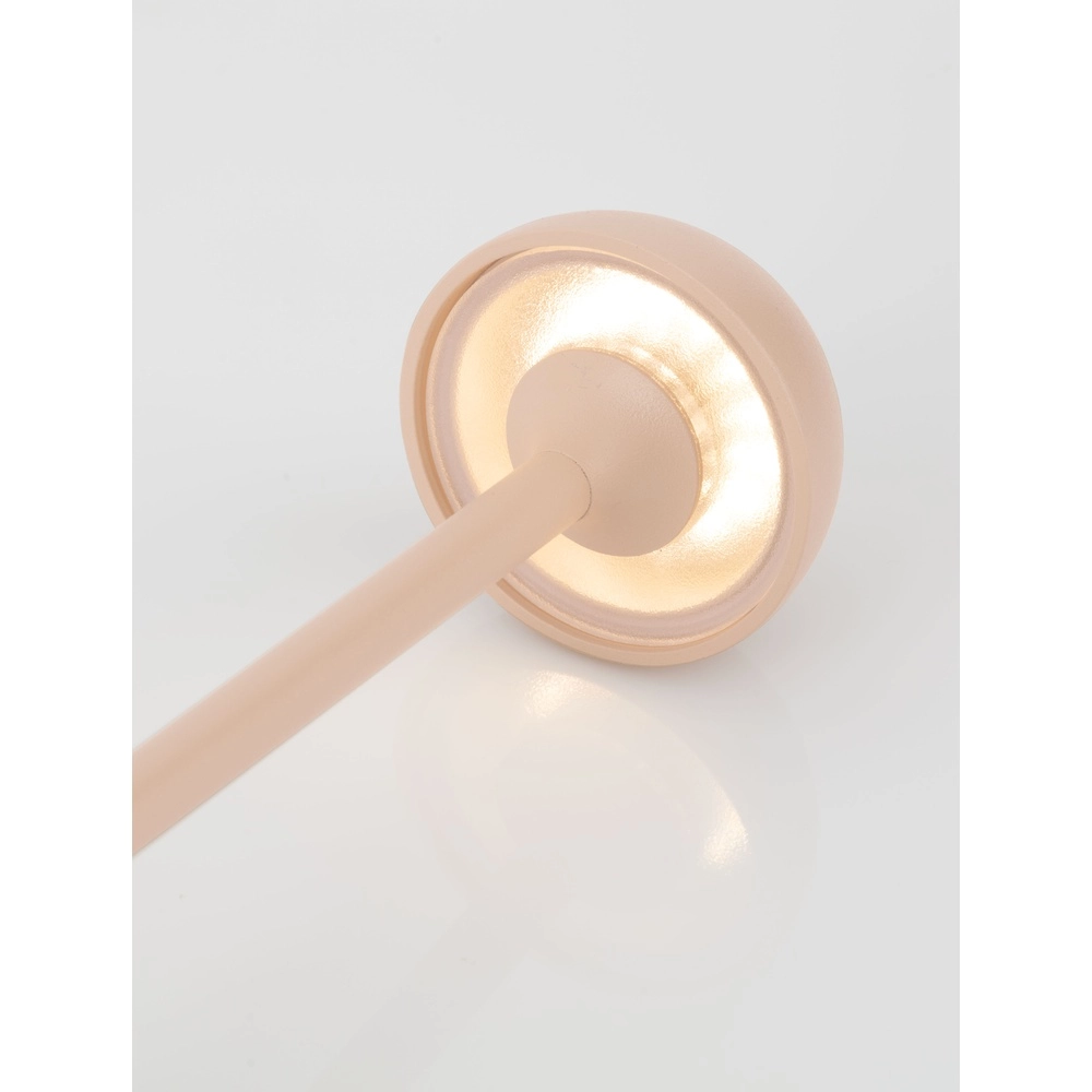 Tafellamp Dalt zand bruin oplaadbaar met USB Lyora 5212017477064