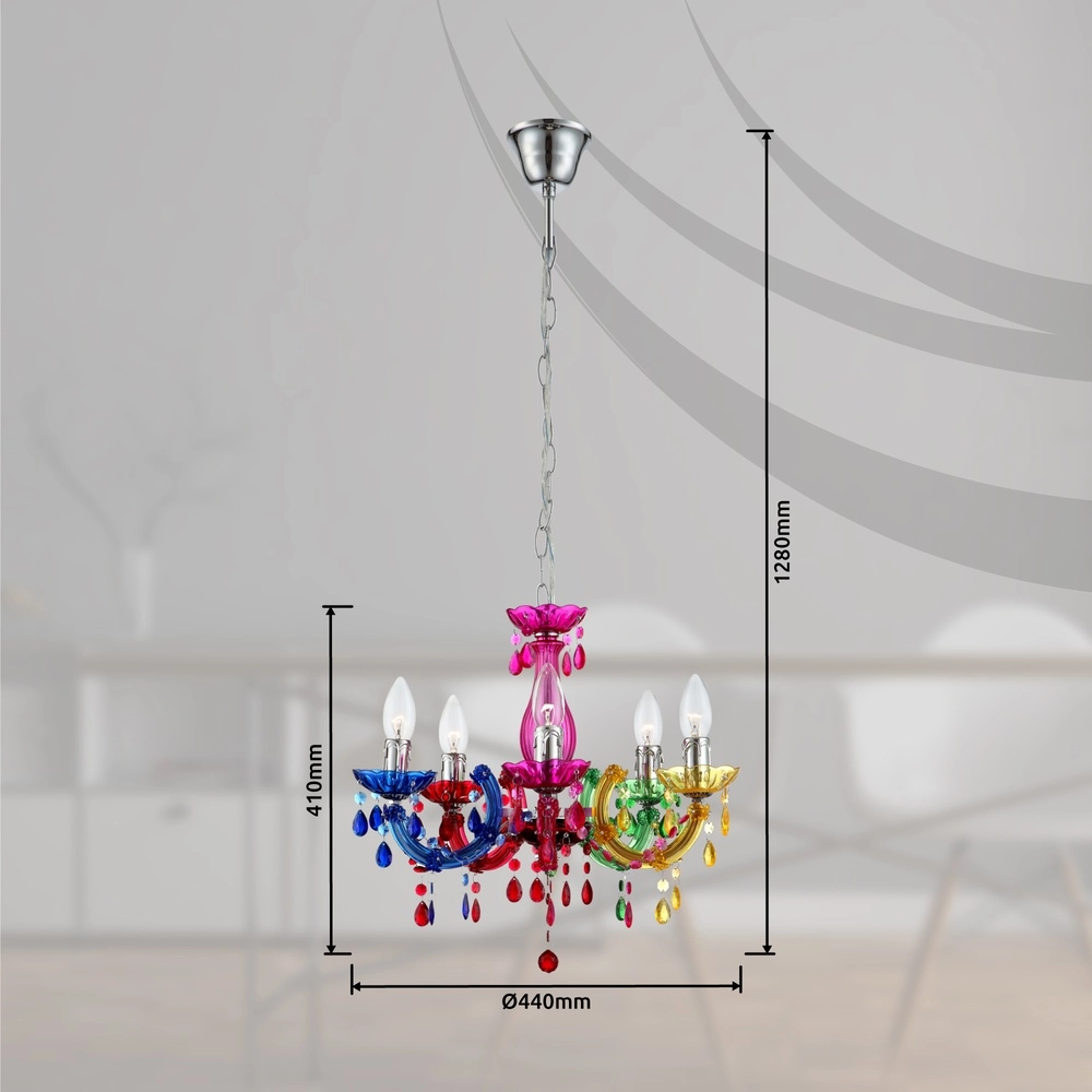 Kroonluchter Cuimbra Ii gekleurd Globo 9007371259755