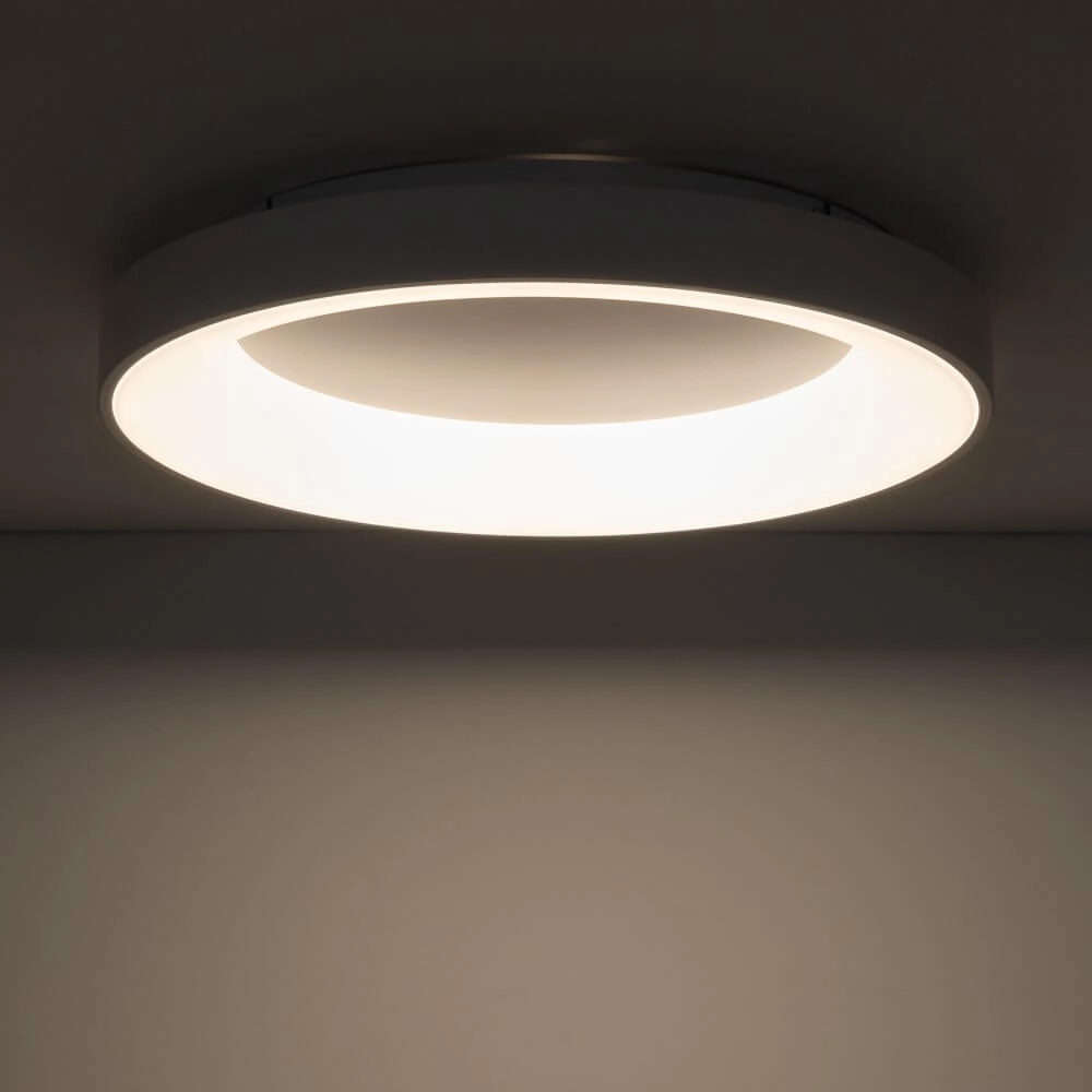 Ronde plafondlamp Nikki Round wit Ø 60cm Lyora 5903139112024