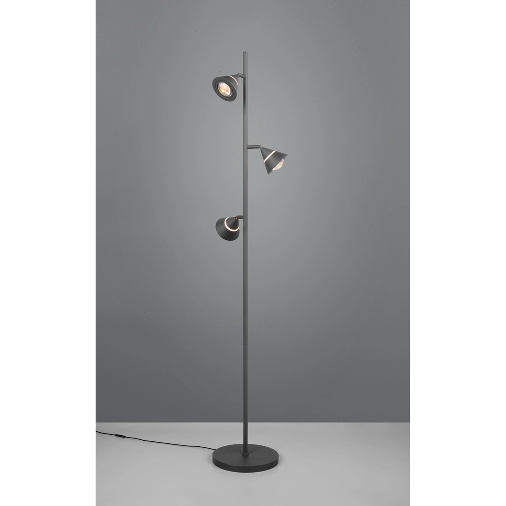 Vloerlamp Romeo zwart Trio 4017807675399