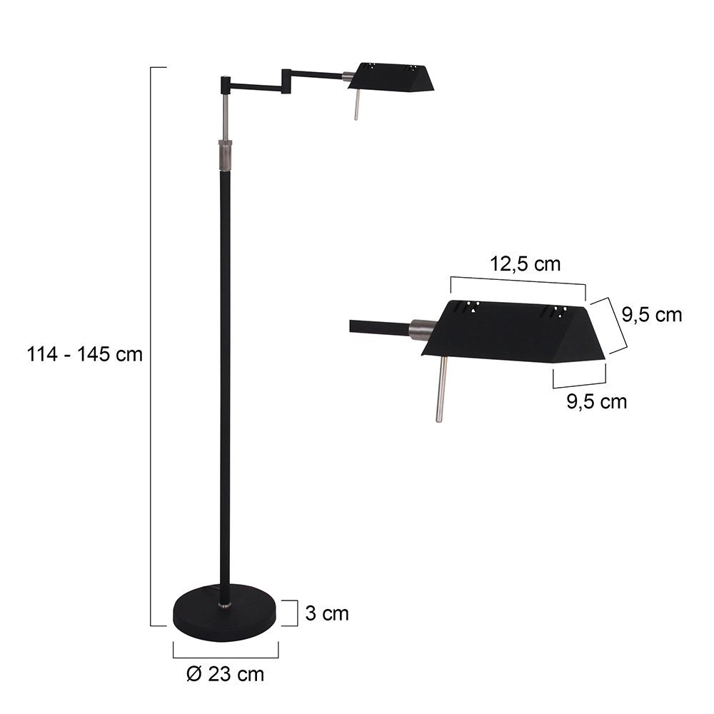 Zwarte leeslamp Mexlite Steinhauer 8712746115260