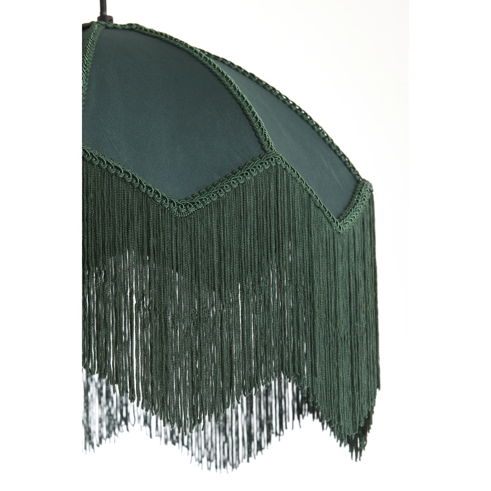 Hanglamp Malacia Ø 40cm - velvet groen Light & Living 8717807759261