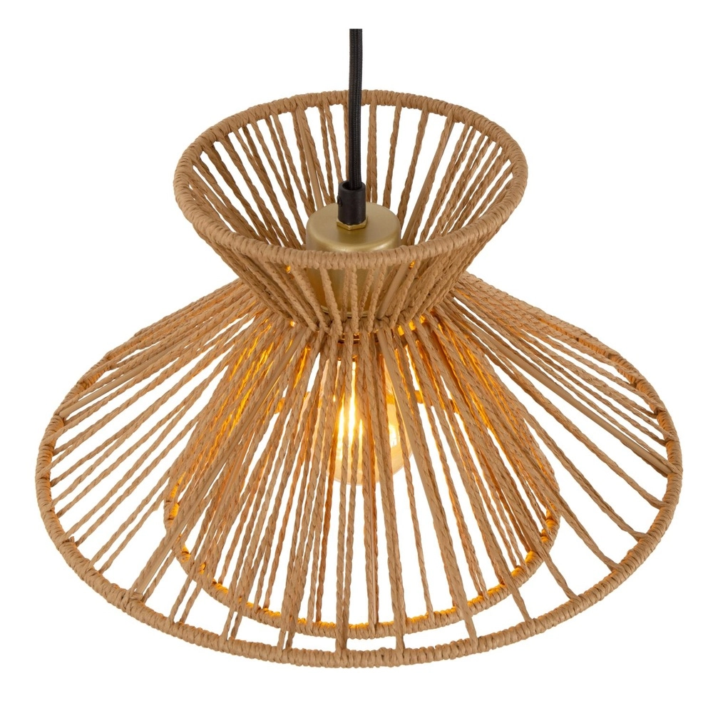 Hanglamp Tasman 3-lichts rotan Lucide 5411212105998
