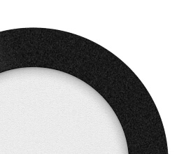 Led plafonnière Anne 10w - 2700K - Ø17cm zwart ETH 8720195301592