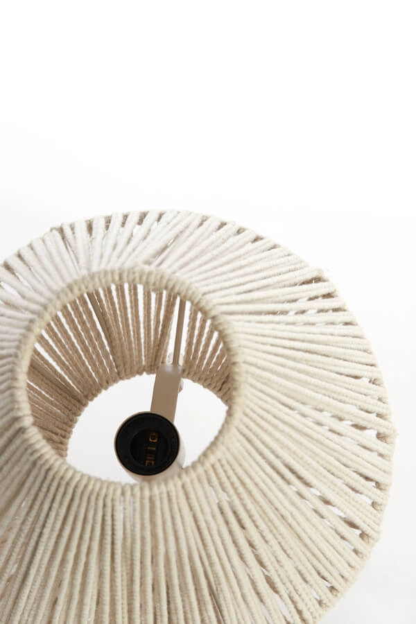 Tafellamp japandi Felida Ø 28cm crème Light & Living 8717807711900