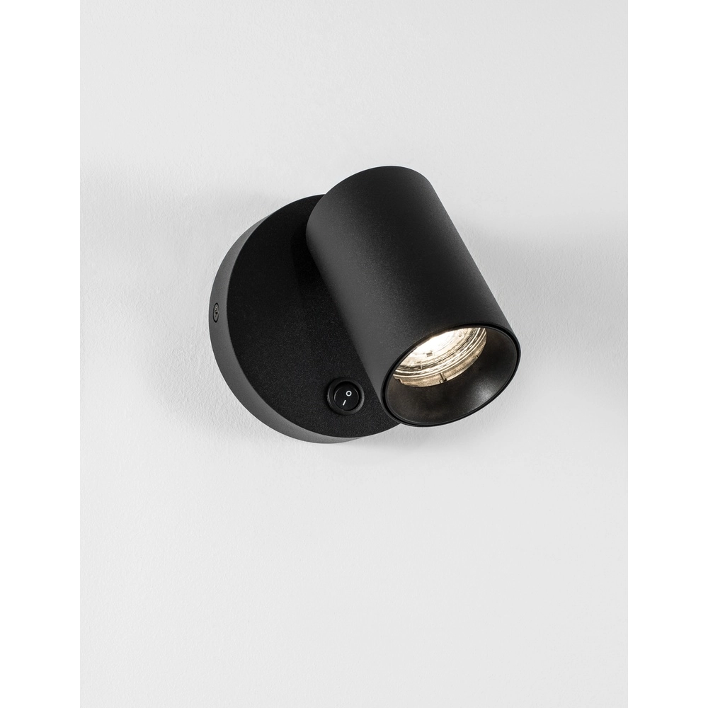 Wandspot Net rond zwart Lyora 5212017422927