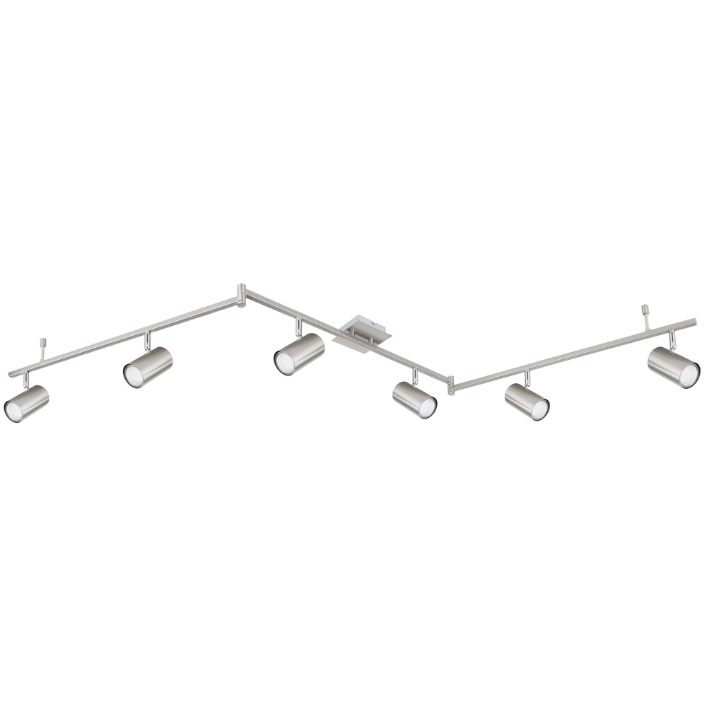 Plafondlamp Robby 6-lichts nikkel Globo 9007371425853