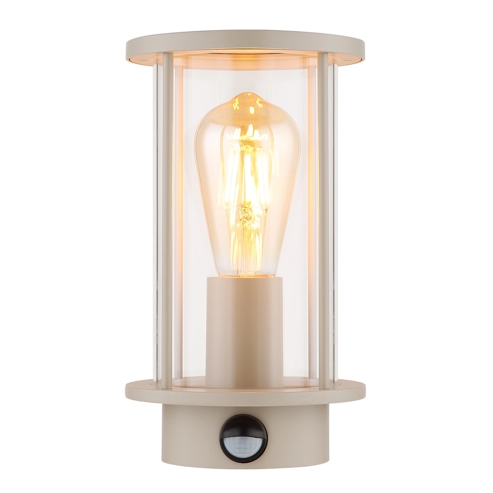 Buiten wandlamp Gracey met sensor zand bruin Globo 9007371593576