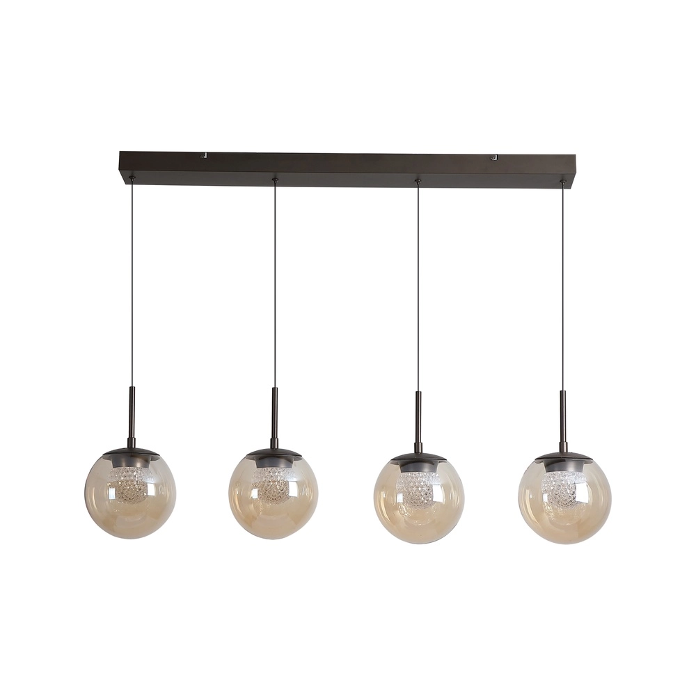 Design hanglamp Solis brons 4-lichts Searchlight 5,05342E+12