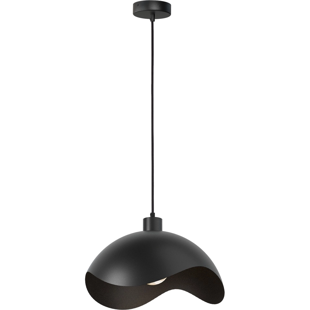 Design hanglamp Volta Ø40cm - golvend - zwart