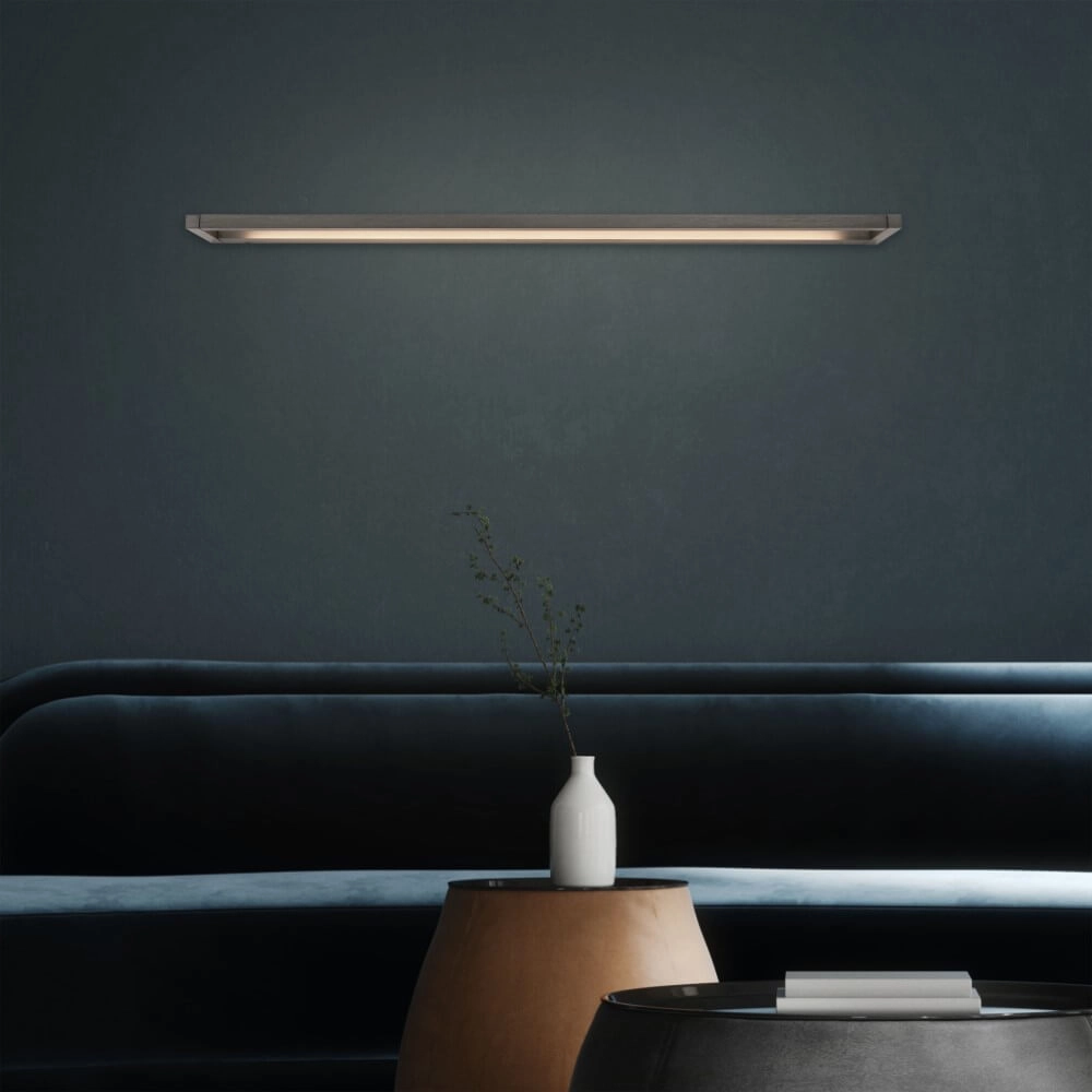Strakke wandlamp Pure Puro grijs 100cm Paul Neuhaus 4012248384220