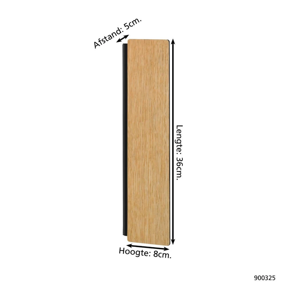 Houten wandlamp Zubialde Eglo 9008606327874
