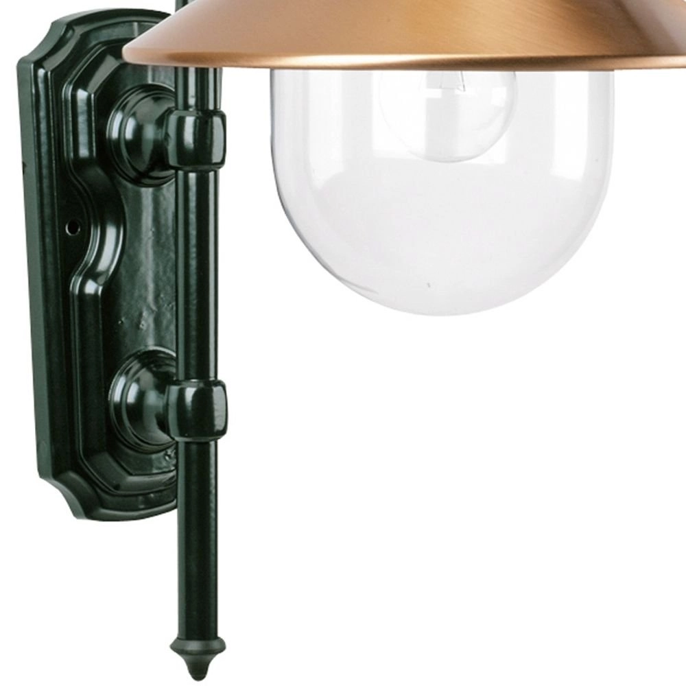 Klassieke stallamp Toscane koper - zwart KS Verlichting 8714732510349