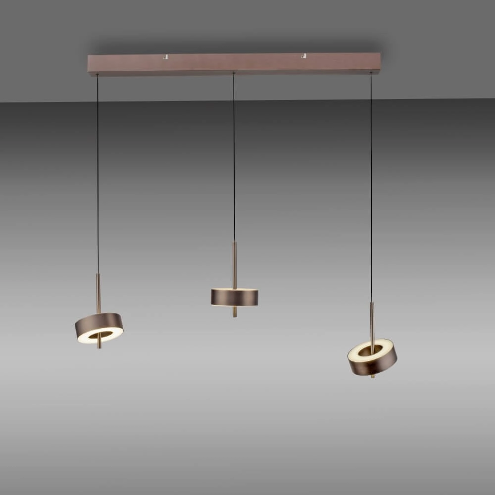 3-lichts hanglamp Q-Rotate bruin modern Paul Neuhaus 4012248383155