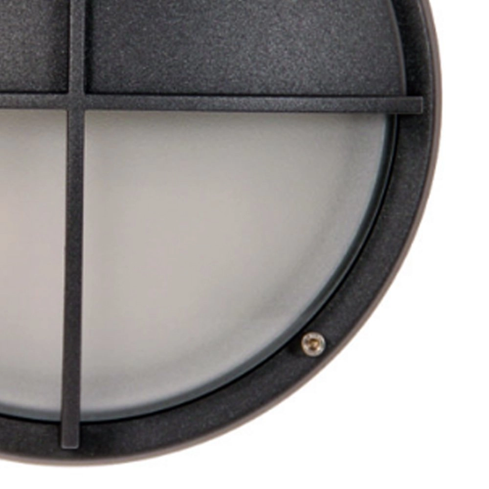 Ronde buitenlamp Docks Cap 26cm grafiet grijs Franssen 8010789052208