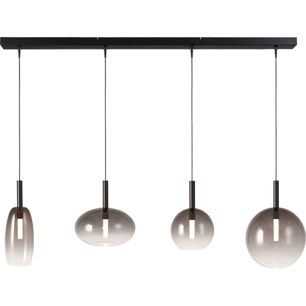 4L hanglamp Lido Ball met smoke-fading glas