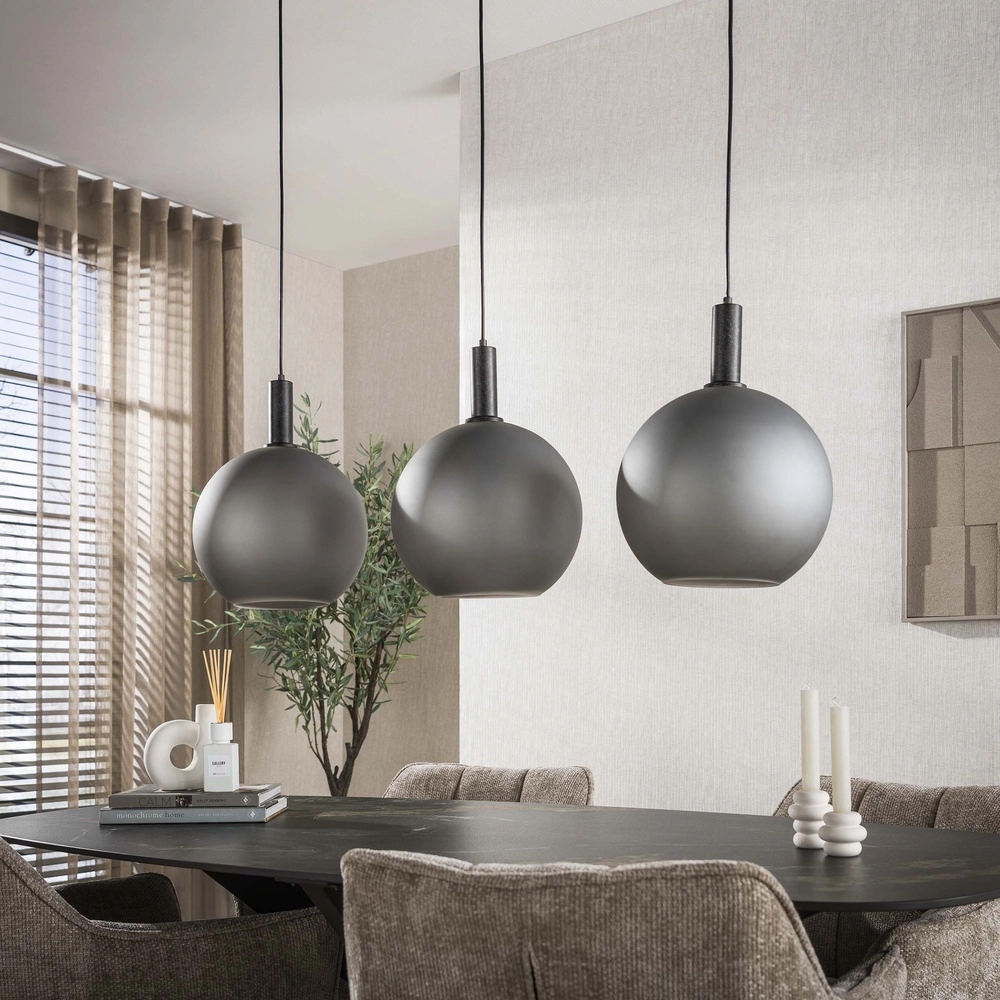 Glazen hanglampen Bubble 3x E27 Lyora 8716803513471