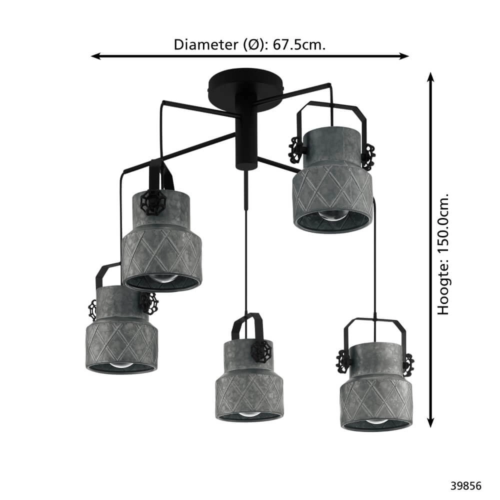 Hanglamp Hilcott zwart Stars of Light 9002759398569