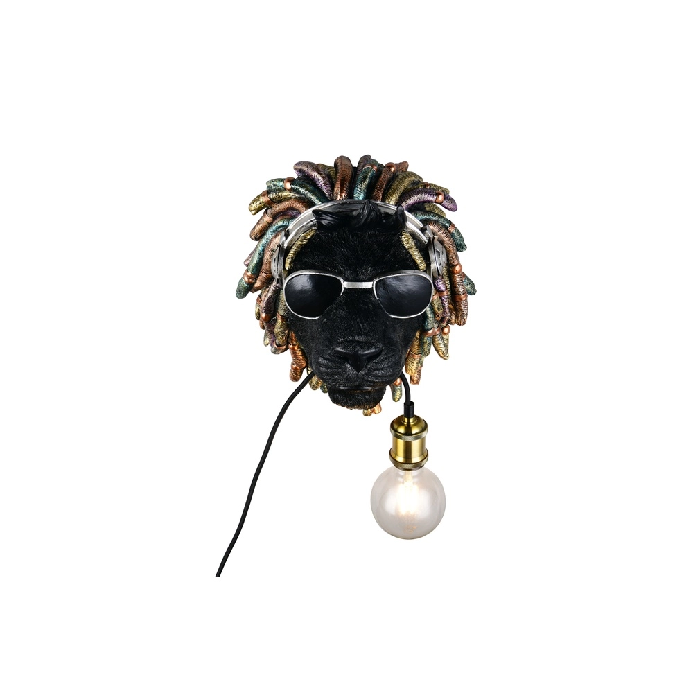 Wandlamp Leo zwart Trio 4017807677911