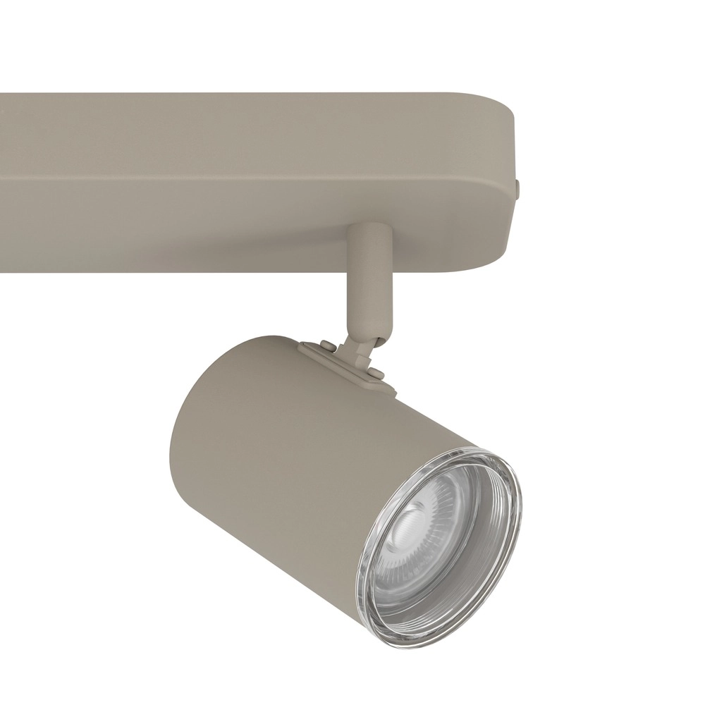 Opbouwspot 2-lichts Consuma 1 zand bruin Eglo 9008606397273