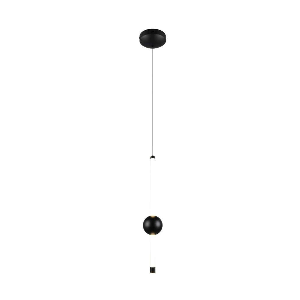 Moderne hanglamp Melita zwart Trio 4017807661927