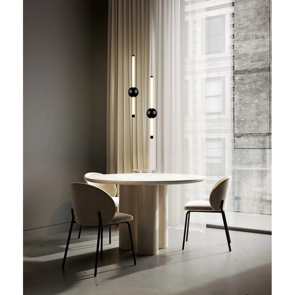 Moderne hanglamp Melita zwart Trio 4017807661927