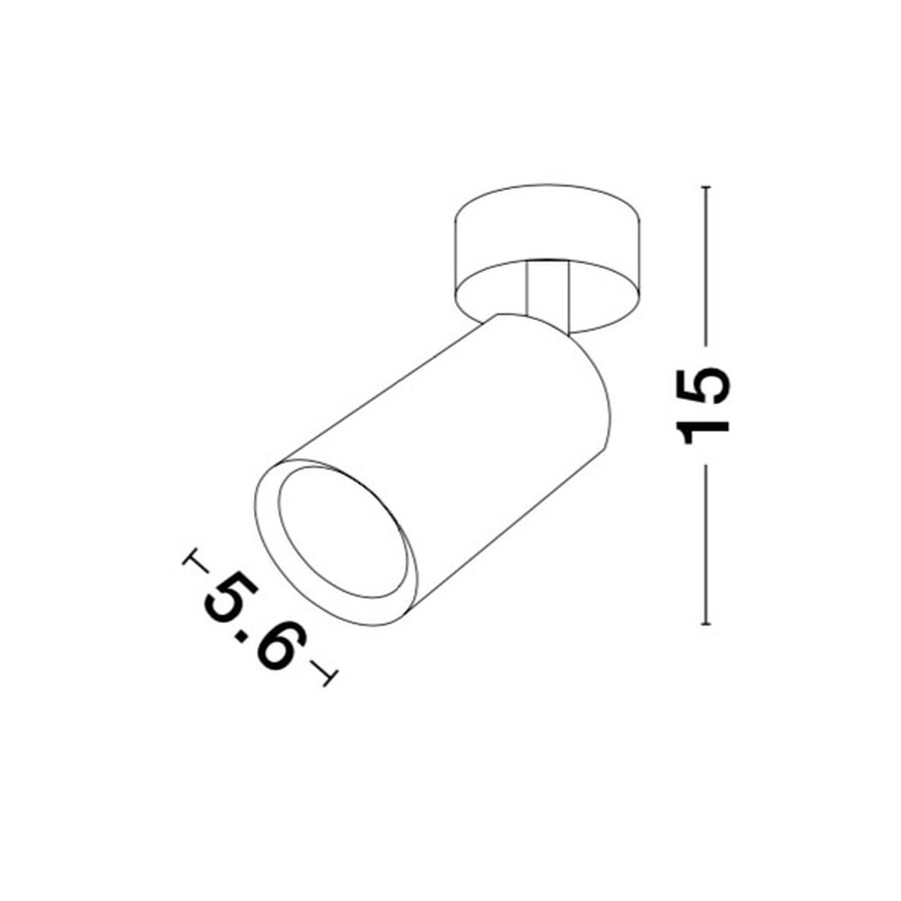 Wall spotlight Wan Round white Lyora 5212017417626