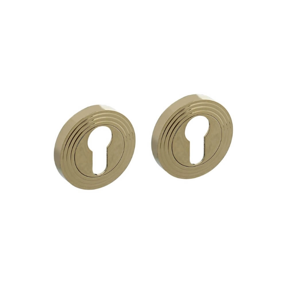 Cilinderrozet Tira rond messing