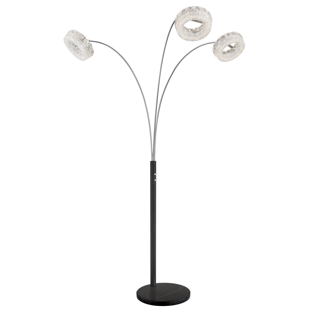 Vloerlamp Laurel zwart Globo 9007371579044