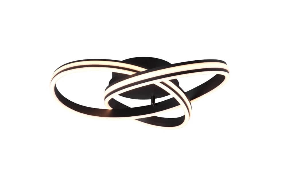 Plafonnière Nuria 59cm zwart Trio 4017807505184