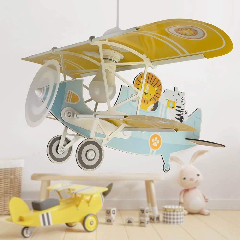 Kinder hanglamp Plane met leeuw Dalber 8420406546025